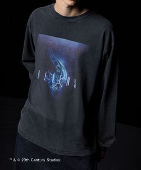 monkey time/＜ALIEN × monkey time＞プリント ロングスリーブ Tシャツ/Tシャツ / カットソー