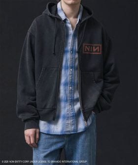 monkey time/＜NINE INCH NAILS × monkey time＞プリント ジップ フーディー/スウェット / パーカー
