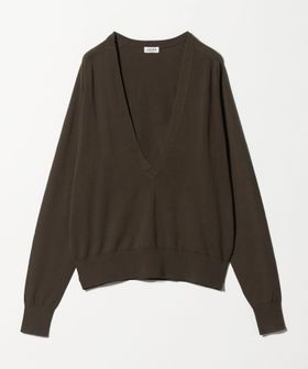 JieDa/＜JIEDA＞コットン シルク Vネック ニット/ニット / セーター