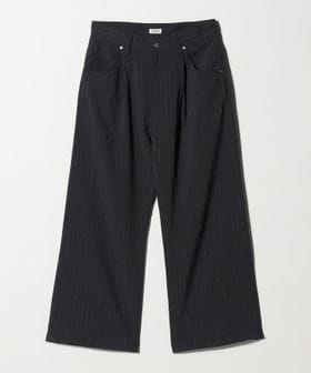 JieDa/＜JIEDA＞ストライプ ワイド ワンタック パンツ/スラックス