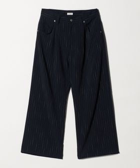 JieDa/＜JIEDA＞ストライプ ワイド ワンタック パンツ/スラックス