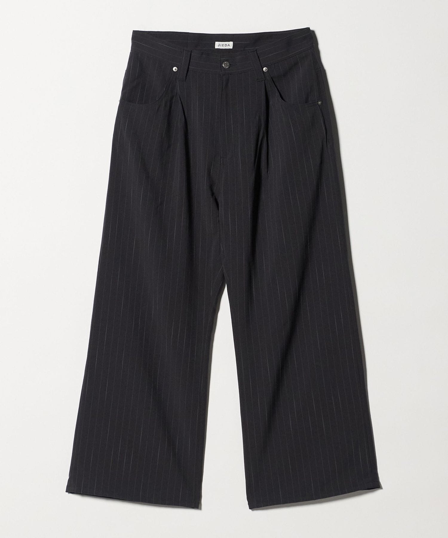 JIEDA＞ストライプ ワイド ワンタック パンツ