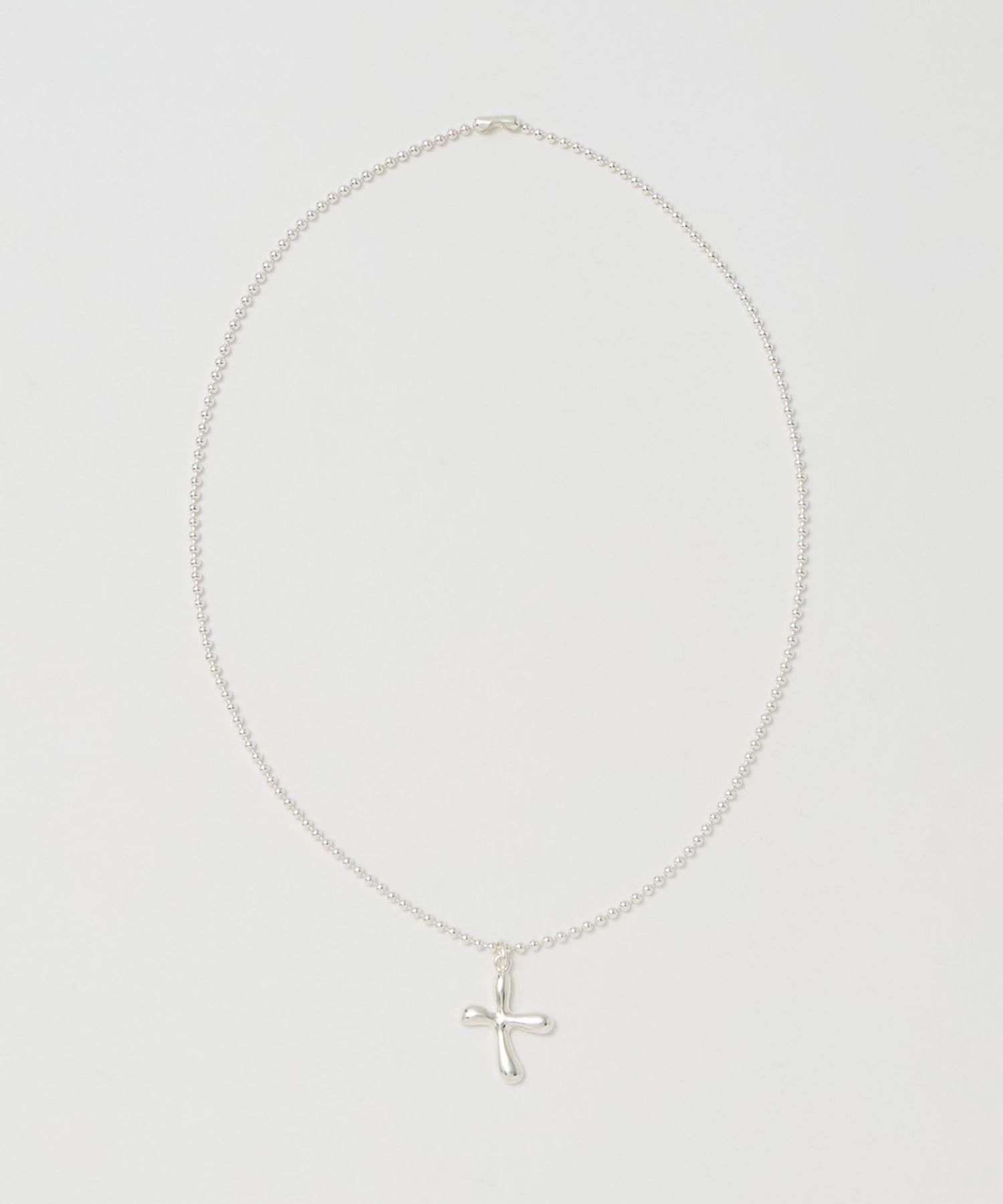 THE OBJECT＞クロスチャーム ボールチェーン ネックレス