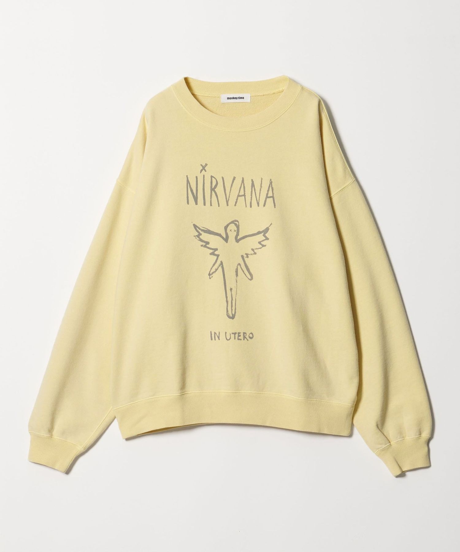 UNITED ARROWS★UA MONKEY ♡聖歌隊♡ NIRVANA × monkey time＞プリント クルーネック スウェット