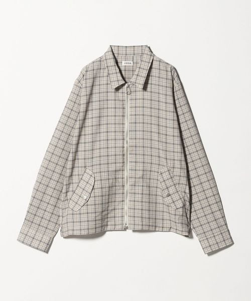 JieDa/＜JIEDA＞シアサッカー ジップ シャツ/シャツ / ブラウス