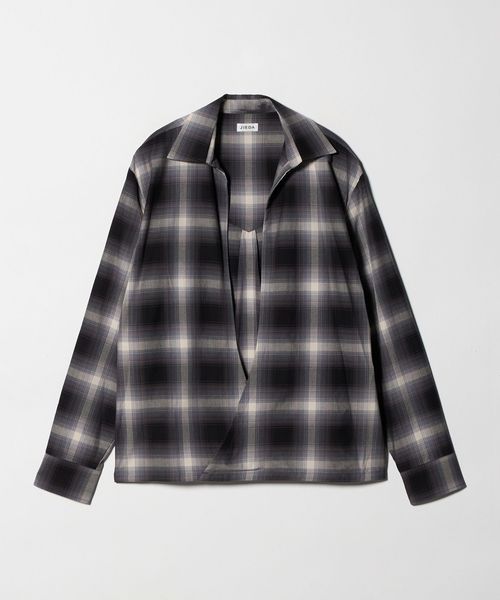 JieDa/＜JIEDA＞チェック スキッパー シャツ/シャツ / ブラウス