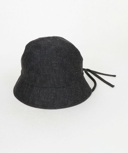 Nine Tailor/＜Nine Tailor＞HORSETAIL ブラック デニム ハット/ハット
