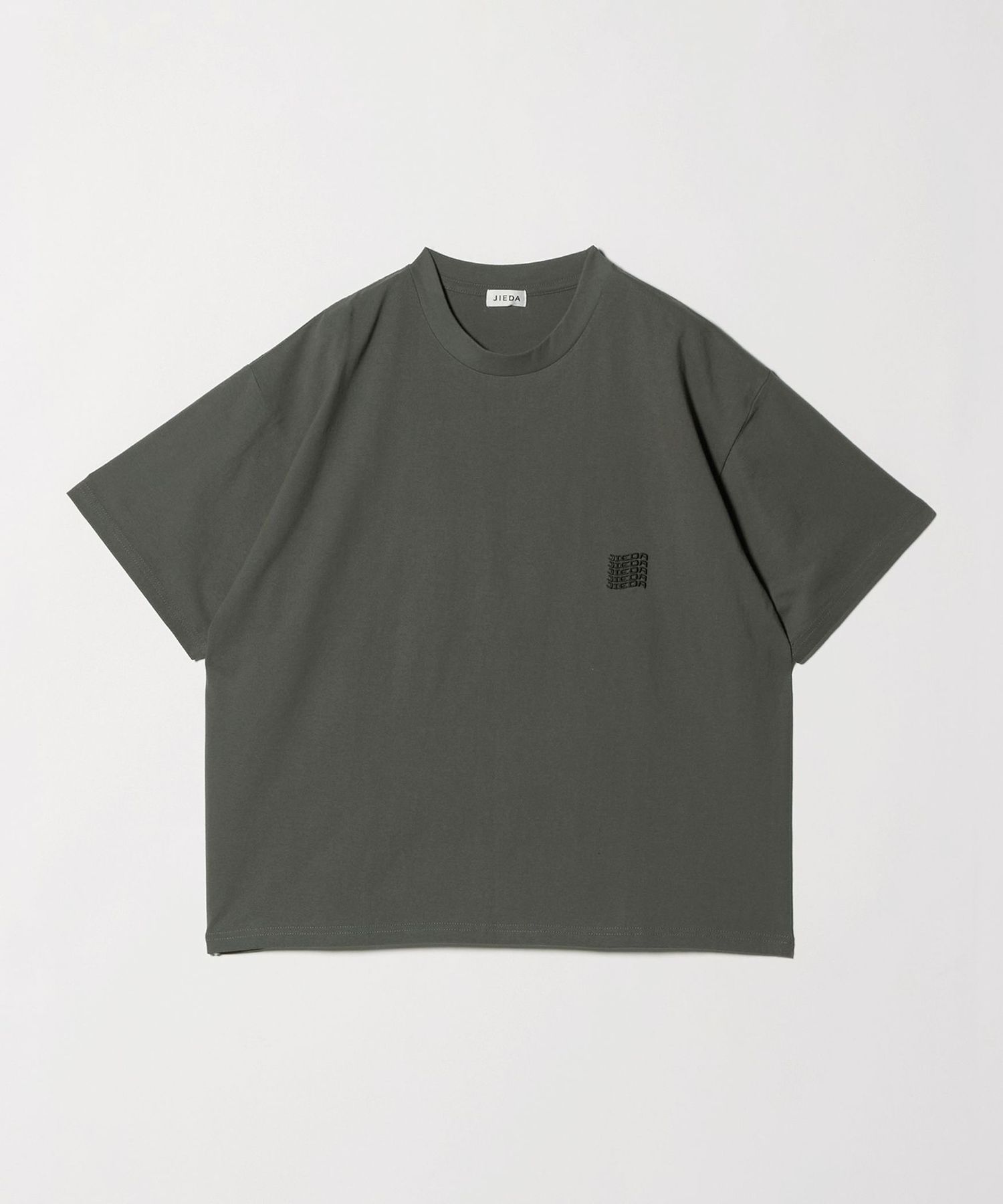 JIEDA × monkey time＞エンブロイダリー ロゴ Tシャツ