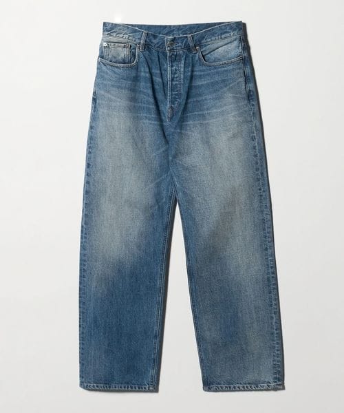 monkey time/ハンド シェービング デニム ルーズ レギュラー/デニムパンツ