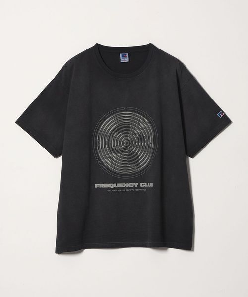 monkey time/＜Russell Athletic × Ryu Goda × monkey time＞FREQUENCY CLUB Tシャツ/Tシャツ / カットソー