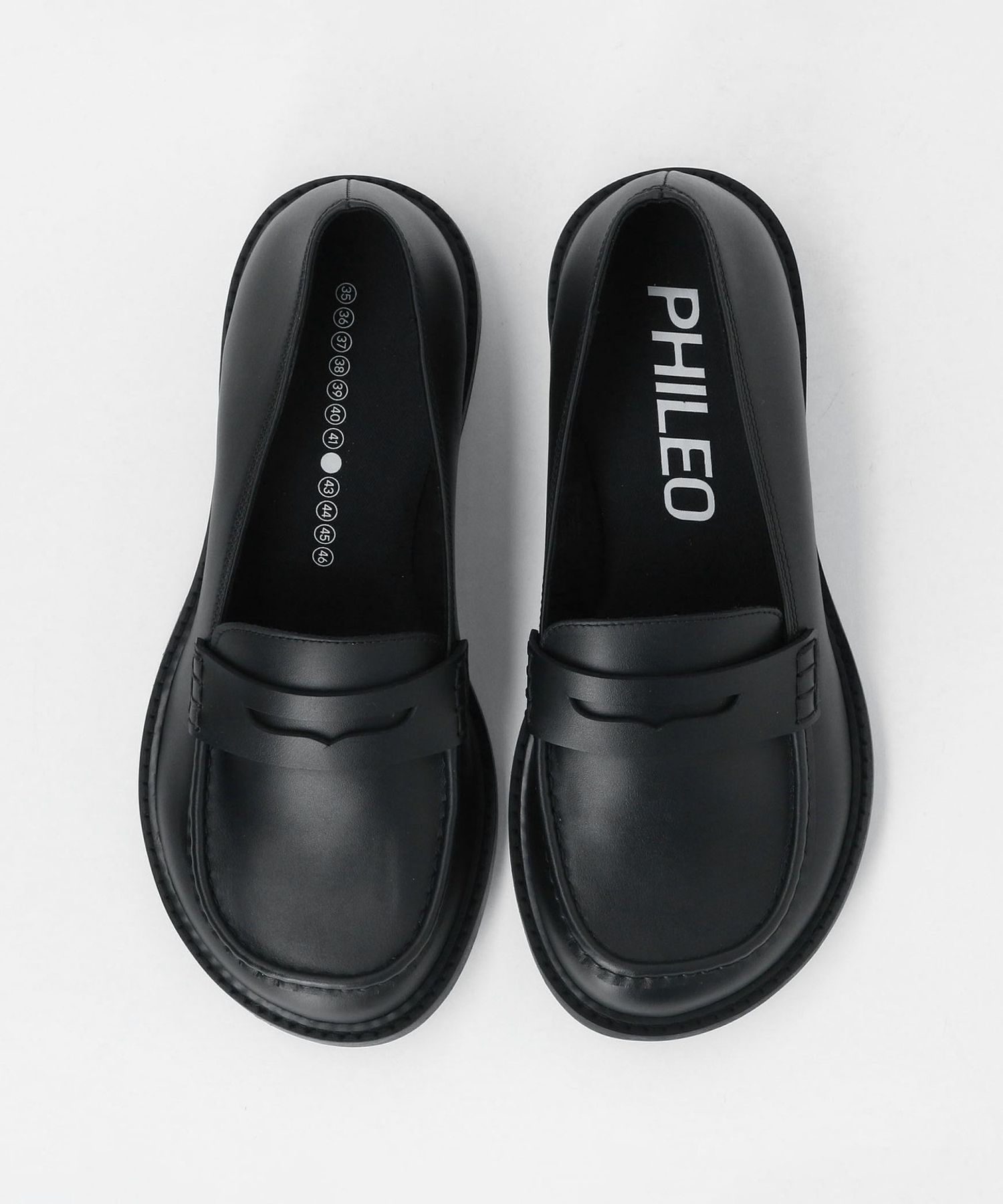 靴 Phileo Mocassin Leather Loafer 27cm PHILEO＞MOCASSIN シューズ