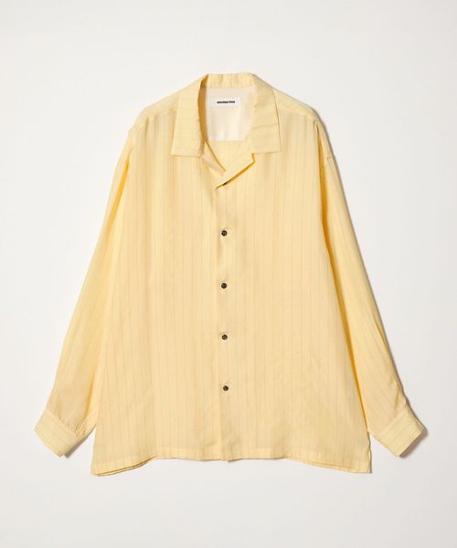 monkey time/フィブリル キュプラ ストライプ シャツ/シャツ / ブラウス