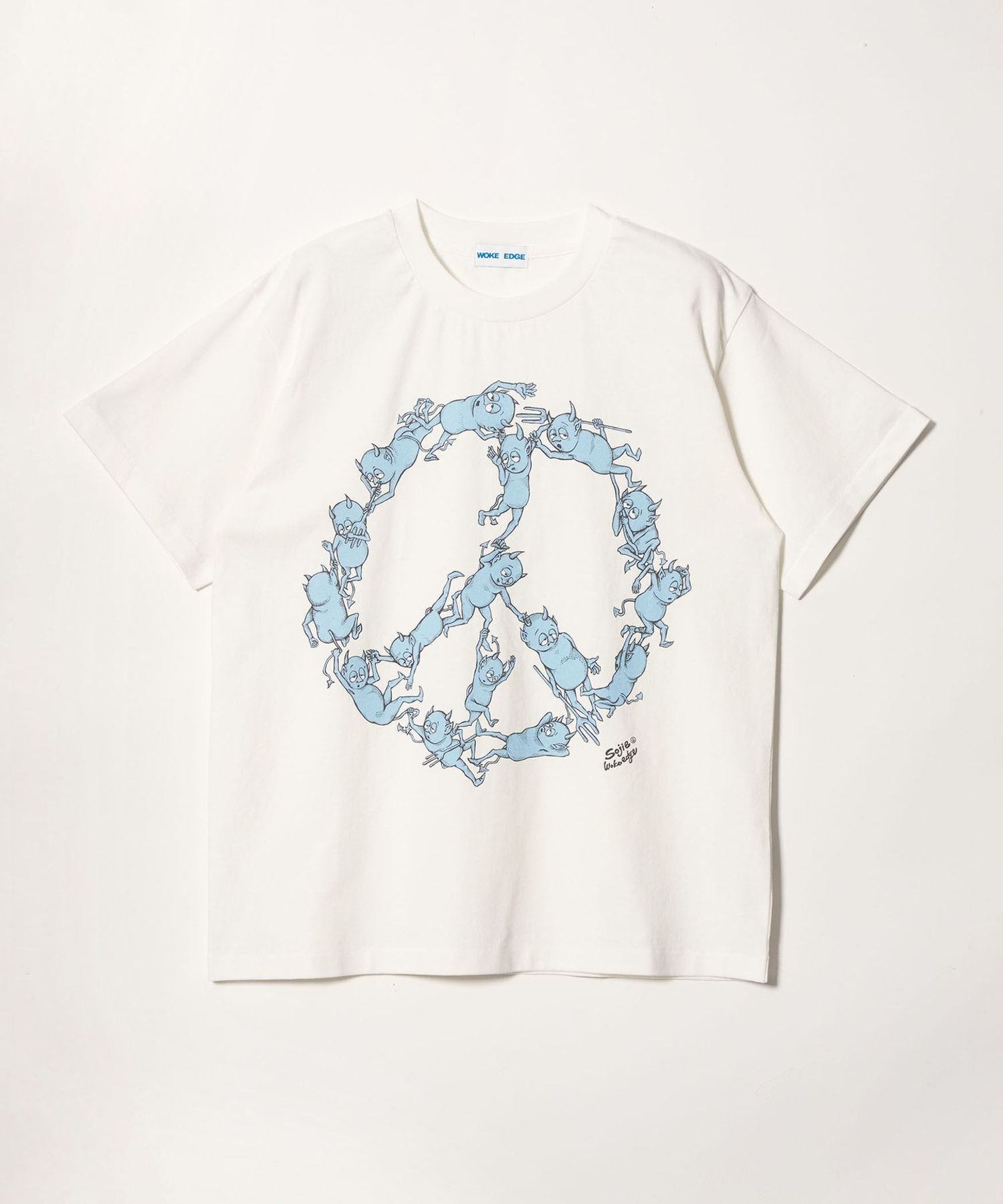 SOJIE × WOKE EDGE × monkey time＞ピース Tシャツ