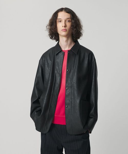 monkey time/レザーライク カバーオール/その他コート / ブルゾン