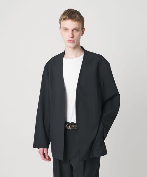 monkey time/RENU TROシリーズ ラペルレス ジャケット ―セットアップ対応―/ノーカラージャケット