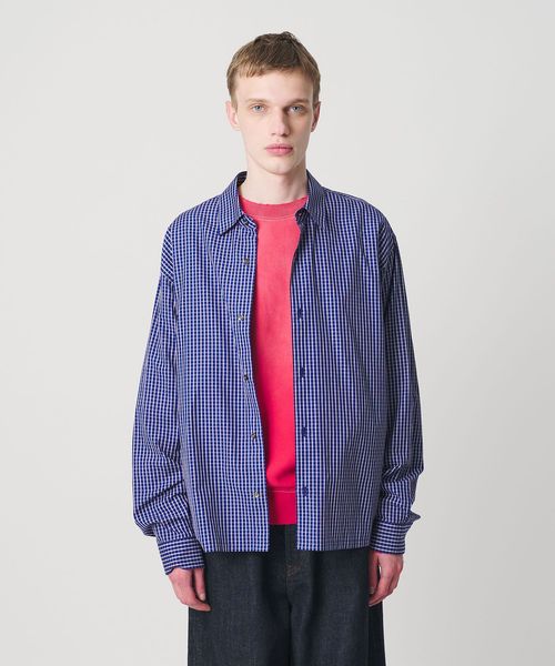 monkey time/コットン クロップド シャツ/シャツ / ブラウス