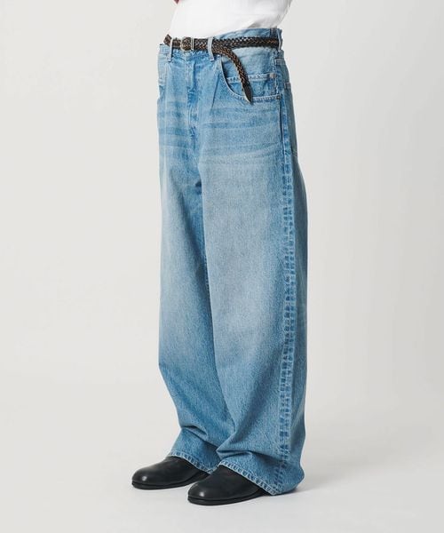 monkey time/デニム ルーズ ポケット バギー パンツ/デニムパンツ