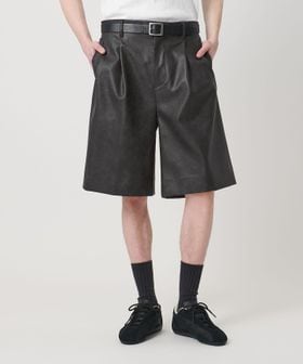 monkey time/レザーライク 2P バギー ショーツ/ショート / ハーフパンツ