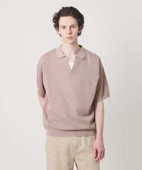 monkey time/シアー スキッパー ポロシャツ/ポロシャツ