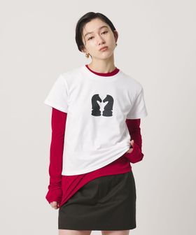 ER/＜ER＞チェスナイトプリントTシャツ/Tシャツ / カットソー
