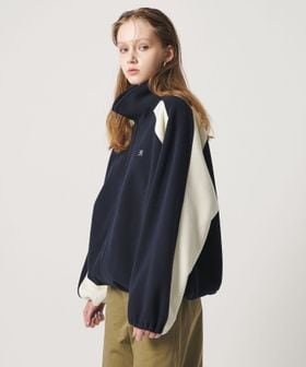 ER/＜ER＞フリース バイカラー ジップアップ ブルゾン/その他コート / ブルゾン