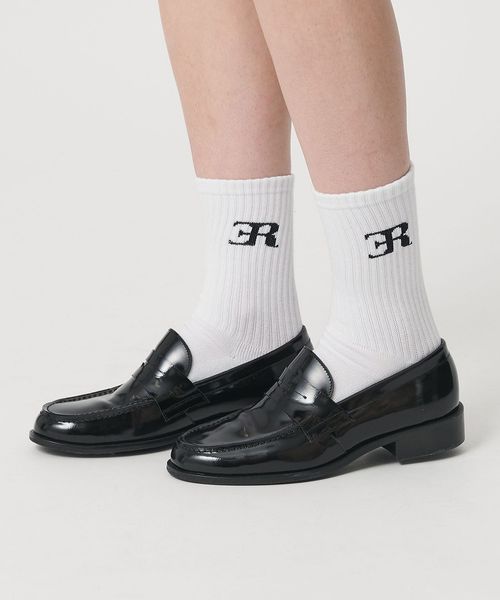 ER/＜ER＞ロゴ リブ ソックス/ソックス / 靴下