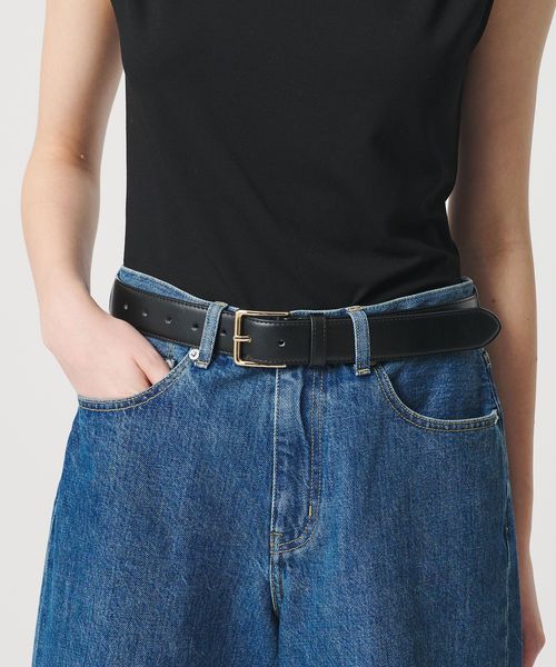 ER/＜ER＞レザーライク シンプル ベルト/ベルト / サスペンダー