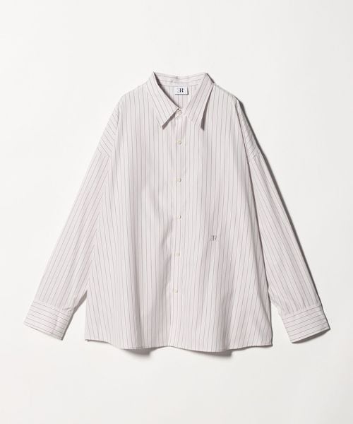 ER/＜ER＞コットン ストライプ オーバーシャツ 2/シャツ / ブラウス