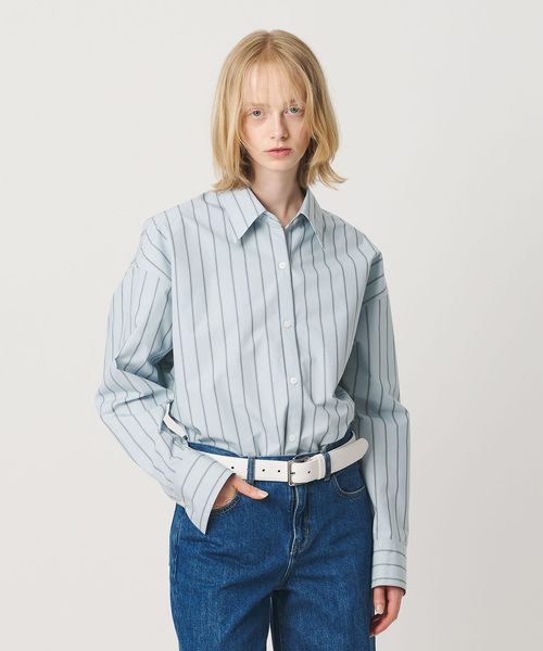 ER/＜ER＞コットンブレンド ストライプシャツ/シャツ / ブラウス
