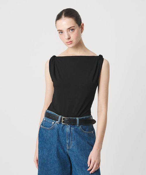 ER/＜ER＞ジャージー ショルダーツイスト ノースリーブ/Tシャツ / カットソー