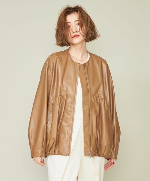 CONTEノーカラージャケット新品