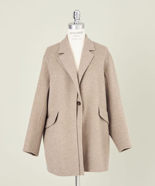 ＜conte＞ ダブルラペル リバーコート UNITED ARROWS LTD. OUTLET｜<conte> ダブルラペル リバーコート