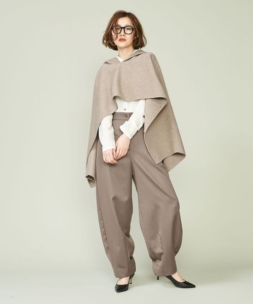 新品タグ付き　conte　フーデッド リバーケープ UNITED ARROWS LTD. OUTLET｜<conte>フーデッド リバーケープ