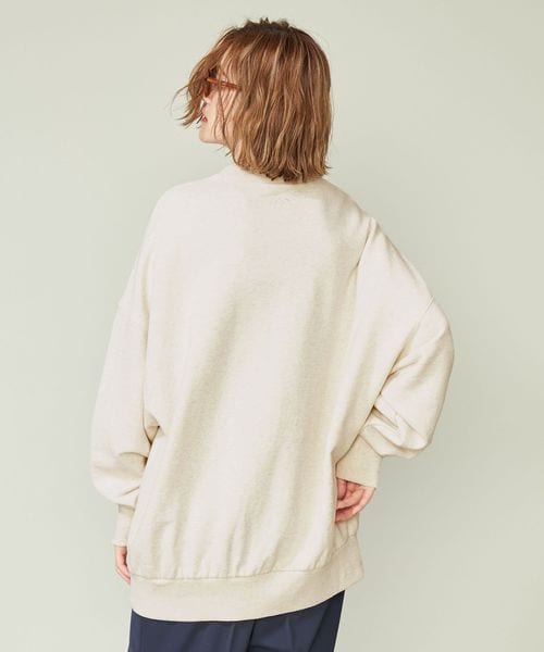 新品未使用　＜conte＞ビッグシルエット プルオーバースウェット ヘビーウェイト裏起毛スーパービッグシルエットカラープル