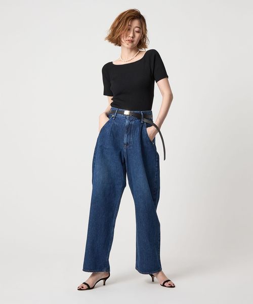 【NICENICE MOMENT】OPEN SHOULDERニット2 別注】＜NICENICE MOMENT for conte＞ OPEN SHOULDER ニット2