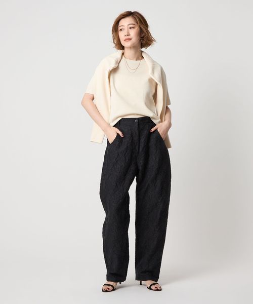 conte＞コットン ニットTシャツ