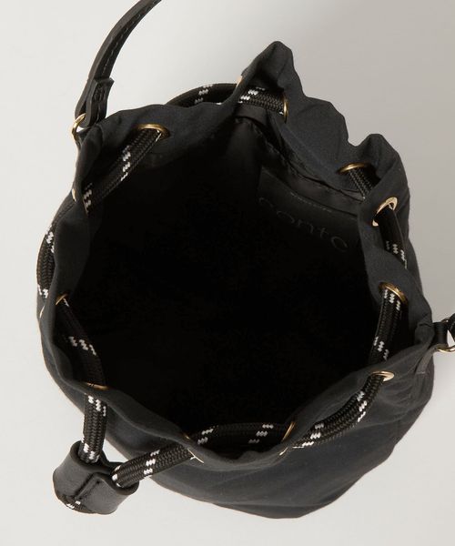 WEB限定】＜conte＞ドローストリング バッグ BLACK