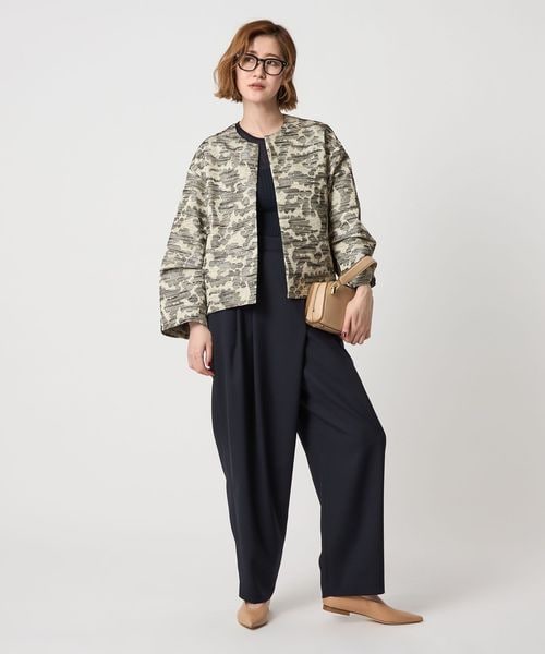 新品未使用　＜conte＞シアー ノーカラージャケット conte（コンテ）の「＜conte＞シアー ノーカラージャケット