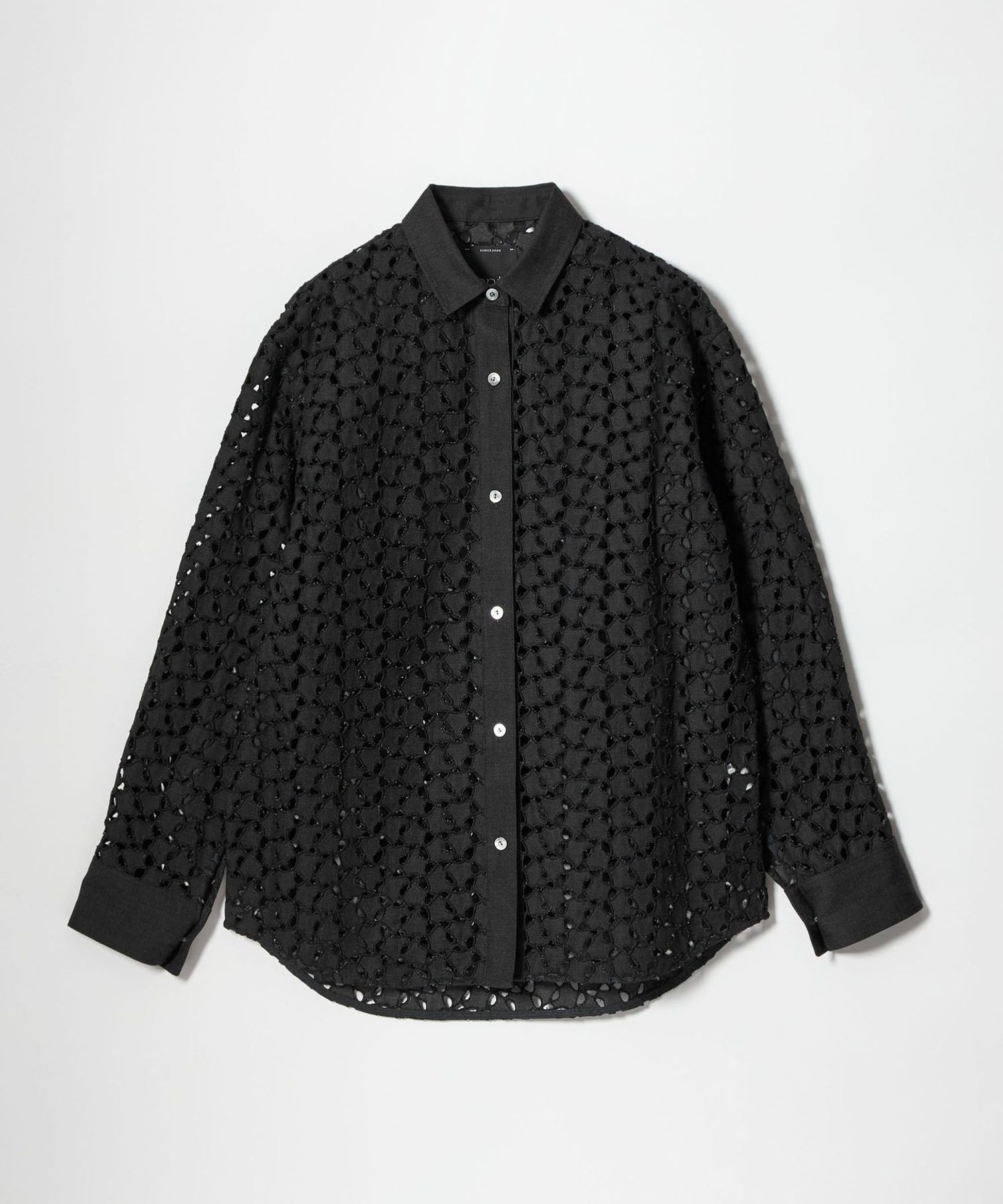 【限定品】conte/コンテ エンブロイダリーデニムシャツ black conte＞エンブロイダリー デニムシャツ EDIT