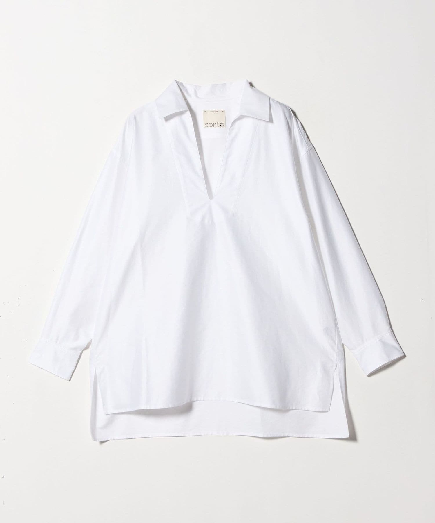 conte＞スキッパー チュニックシャツ