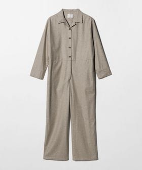 conte/＜conte＞フランネル オープンカラー オールインワン/オーバーオール / オールインワン