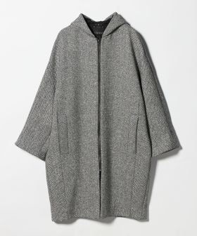 conte/＜conte＞ツイード フーデッド ジップコート/その他コート / ブルゾン