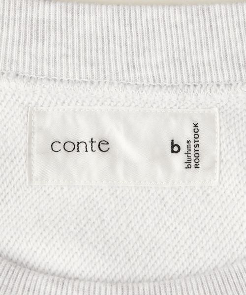 conte コンテ ロゴプリント ビッグ プルオーバースウェット