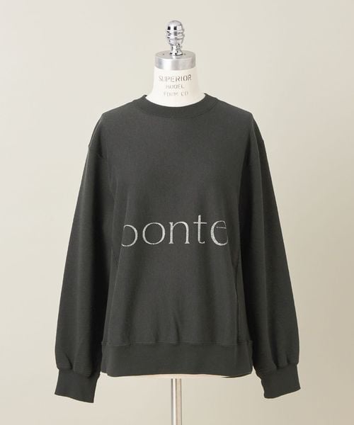 別注】＜blurhms for conte＞ロゴプリント ビッグ プルオーバー
