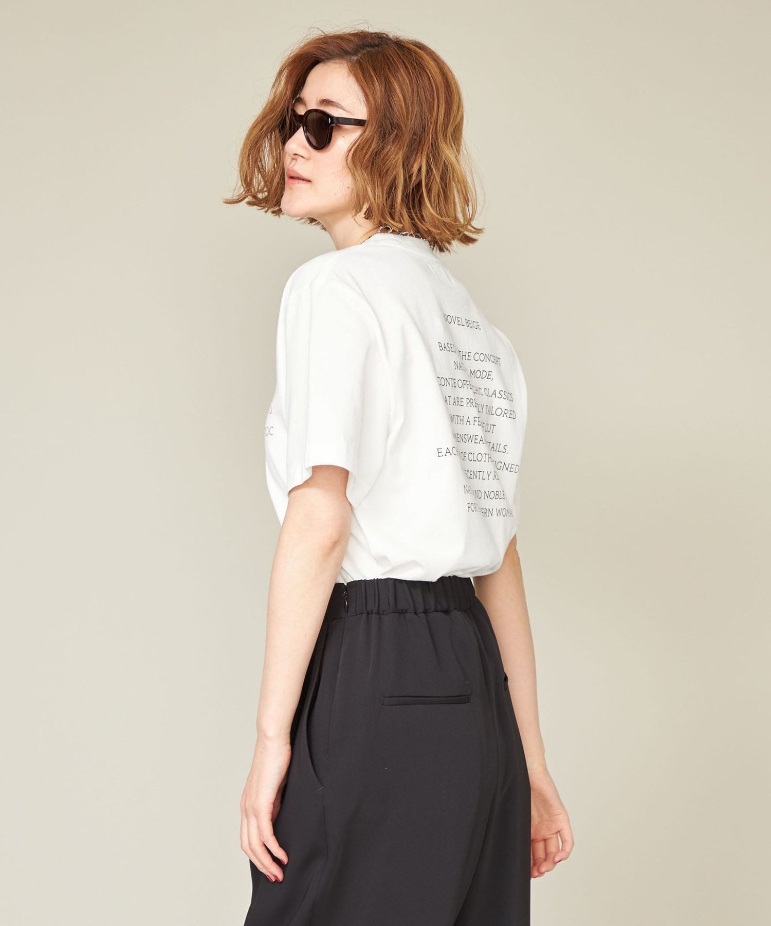 conte / 新品 ＜blurhms for conte＞ プリント Tシャツ 別注】＜blurhms for conte＞プリント Tシャツ