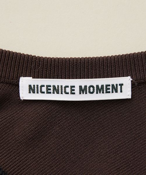 【NICENICE MOMENT】CROPPED クルーネックニット conte インナーシャツ 肌着 「別注」「NICENICE MOMENT for