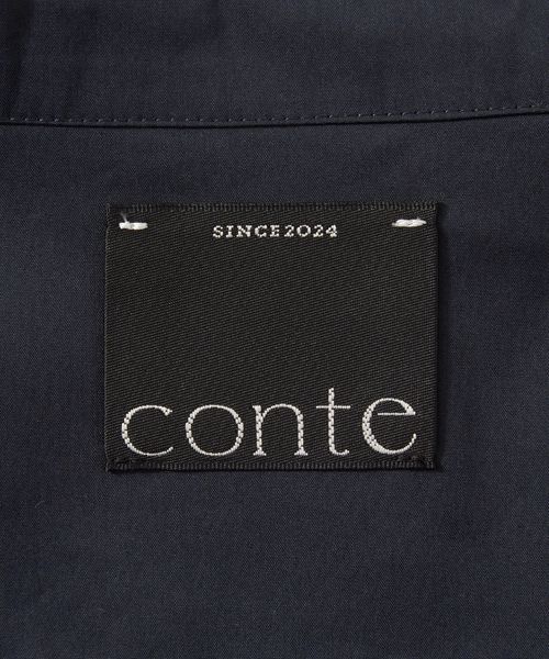 coa conte オープンカラー オールインワン ネイビー conte＞オープンカラー オールインワン