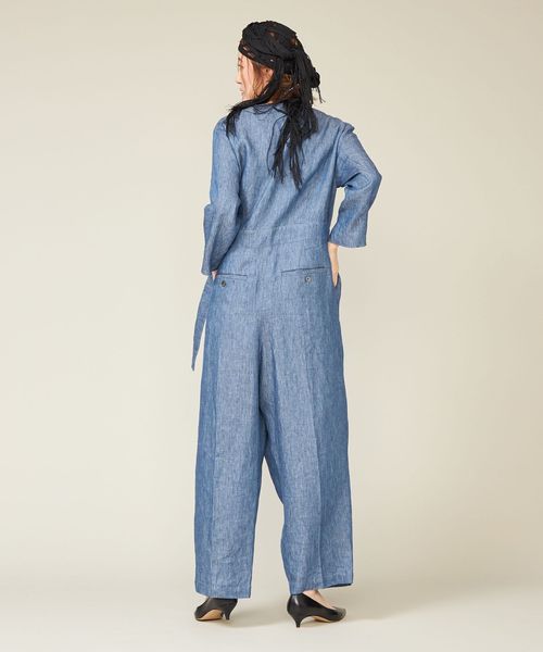conte✨デニムライク ジャンプスーツ conte>デニムライク ジャンプスーツ