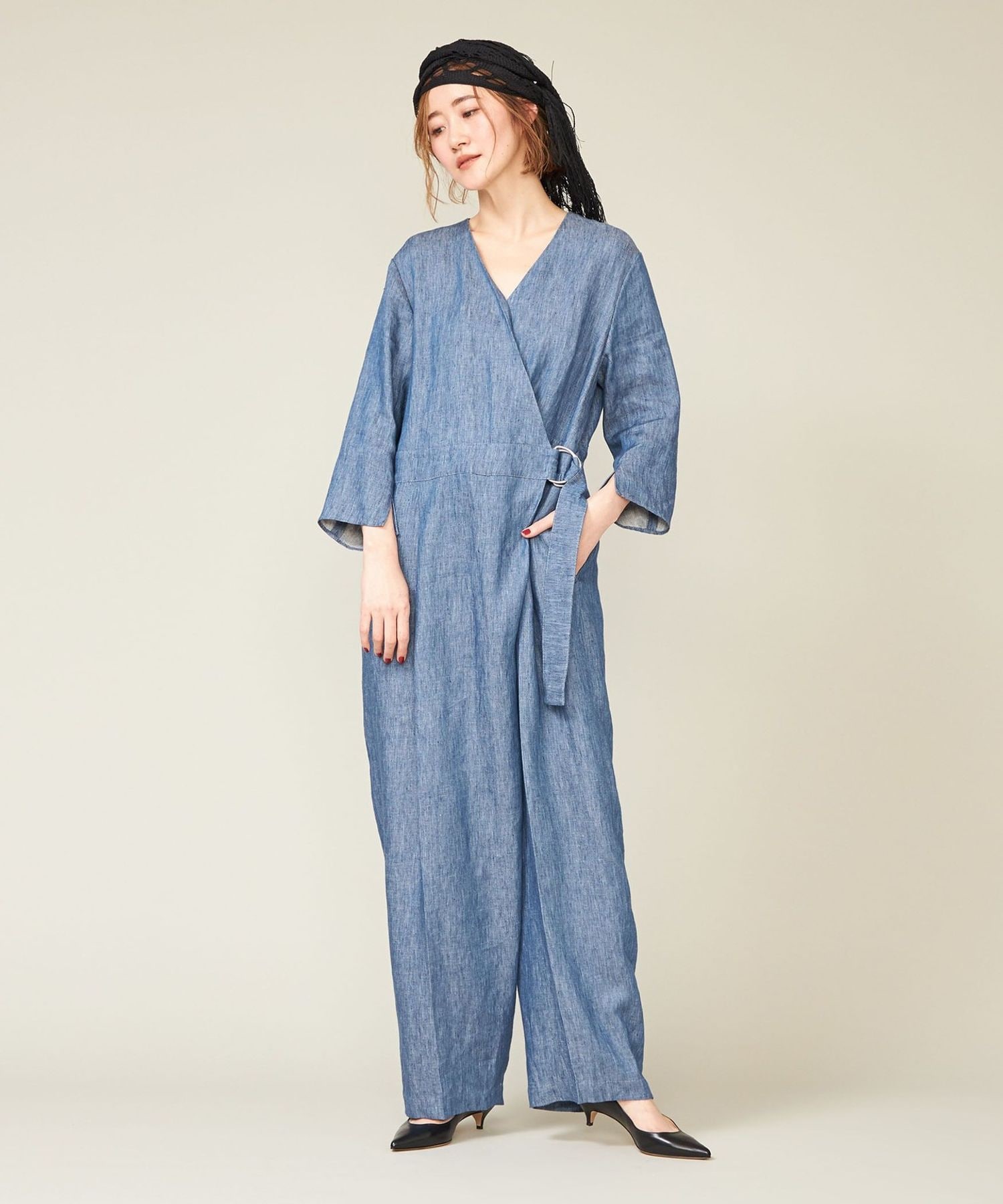 conte✨デニムライク ジャンプスーツ conte＞デニムライク ジャンプスーツ