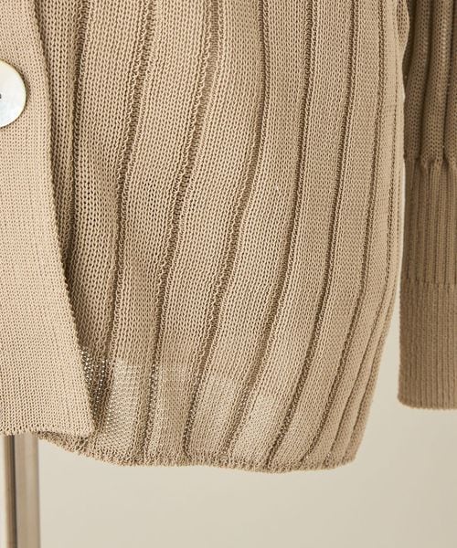 新品　conte ワイドリブ Vネックカーディガン UNITED ARROWS｜<conte>ワイドリブ Vネックカーディガン